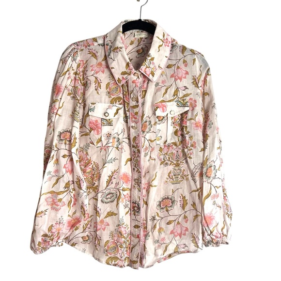 🌸 SPARTINA 449 Floral Ramie Button-Down Top 🌸 - Picture 2 of 9